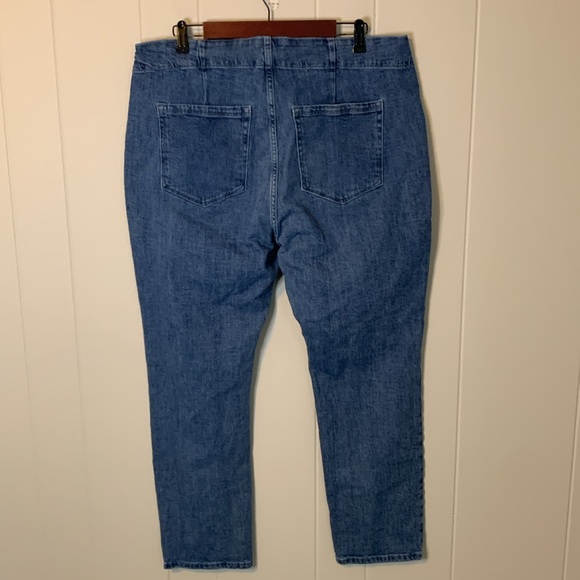 Good American Corset Good Classic Straight Leg Jeans Zip Closure Size 16 - Picture 5 of 7